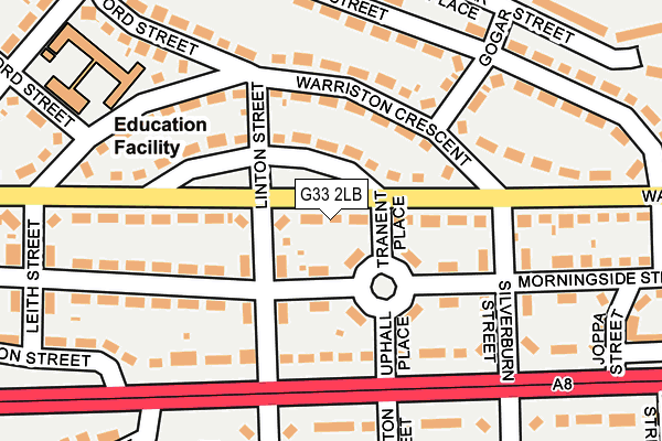 G33 2LB map - OS OpenMap – Local (Ordnance Survey)