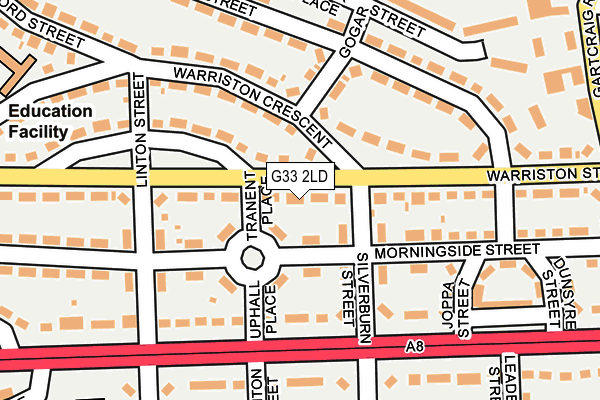 G33 2LD map - OS OpenMap – Local (Ordnance Survey)
