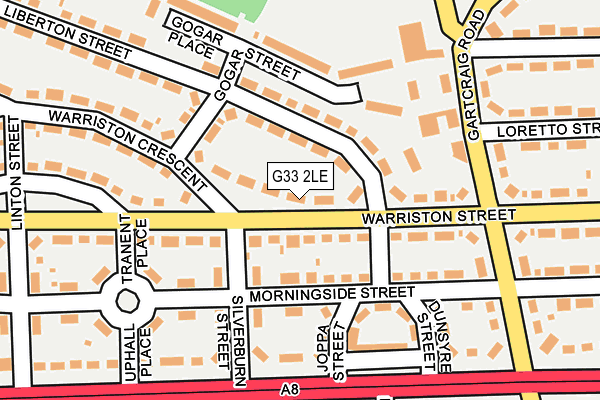 G33 2LE map - OS OpenMap – Local (Ordnance Survey)
