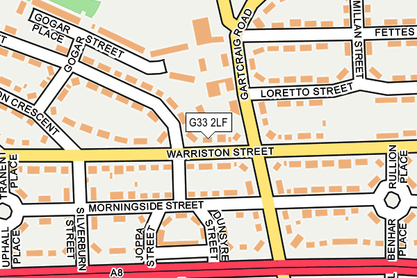 G33 2LF map - OS OpenMap – Local (Ordnance Survey)