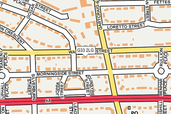 G33 2LG map - OS OpenMap – Local (Ordnance Survey)