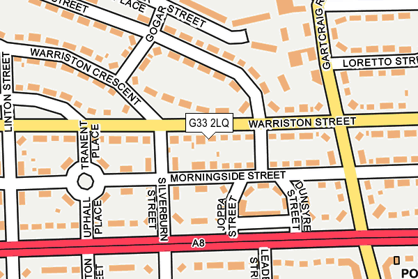 G33 2LQ map - OS OpenMap – Local (Ordnance Survey)