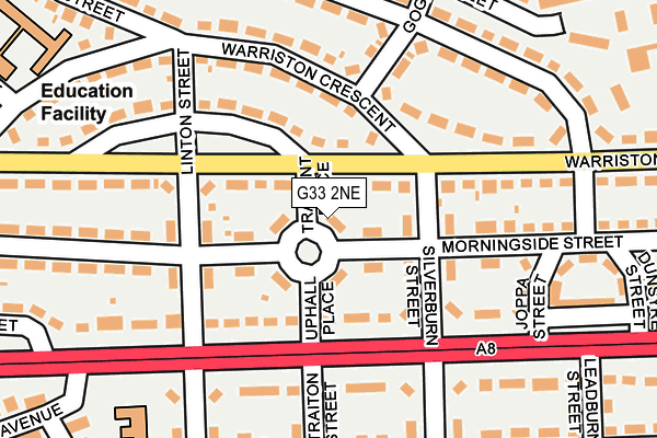 G33 2NE map - OS OpenMap – Local (Ordnance Survey)
