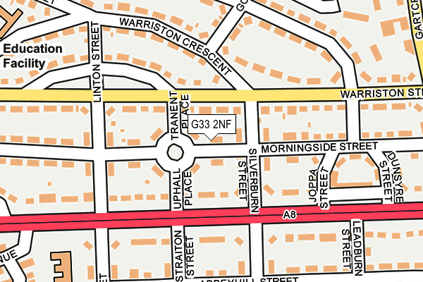 G33 2NF map - OS OpenMap – Local (Ordnance Survey)