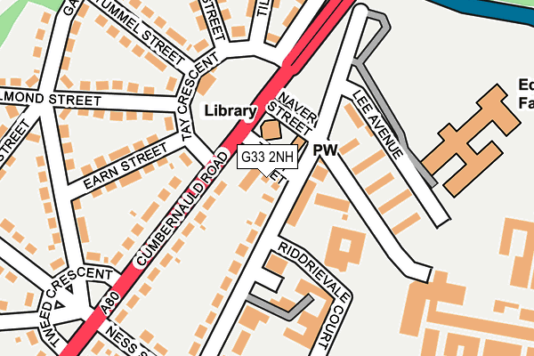 G33 2NH map - OS OpenMap – Local (Ordnance Survey)