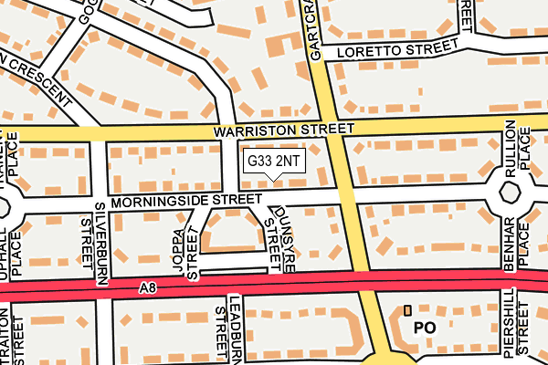 G33 2NT map - OS OpenMap – Local (Ordnance Survey)