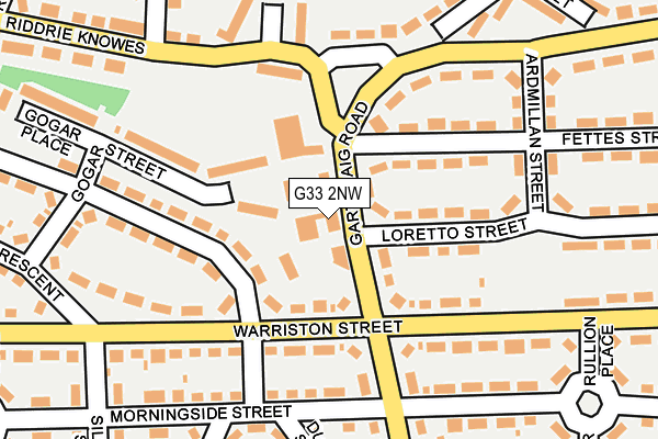 G33 2NW map - OS OpenMap – Local (Ordnance Survey)