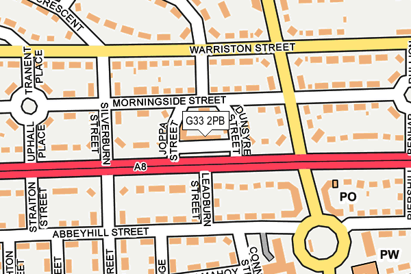 G33 2PB map - OS OpenMap – Local (Ordnance Survey)