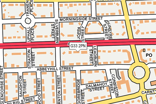 G33 2PN map - OS OpenMap – Local (Ordnance Survey)