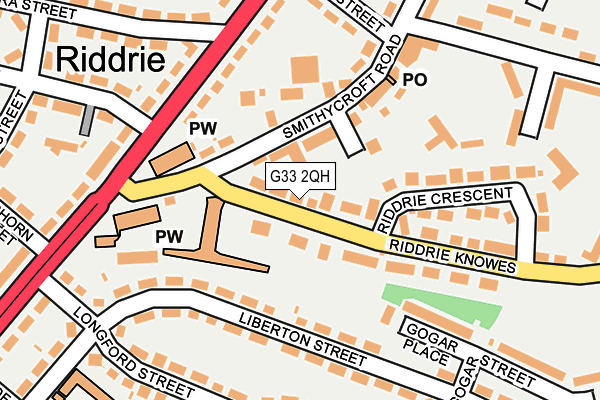 G33 2QH map - OS OpenMap – Local (Ordnance Survey)