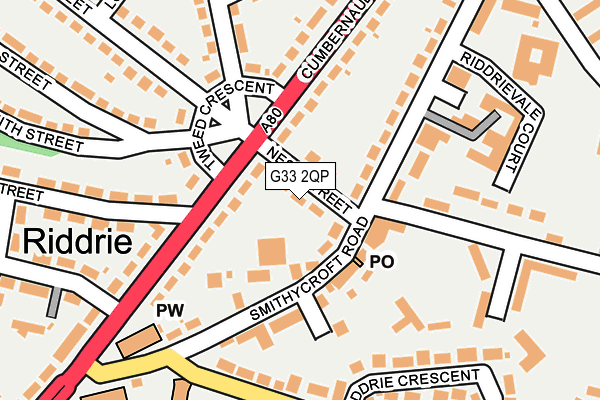 G33 2QP map - OS OpenMap – Local (Ordnance Survey)