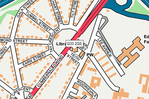 G33 2QS map - OS OpenMap – Local (Ordnance Survey)