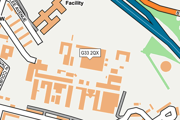 G33 2QX map - OS OpenMap – Local (Ordnance Survey)