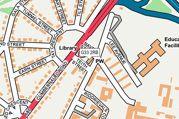 G33 2RB map - OS OpenMap – Local (Ordnance Survey)