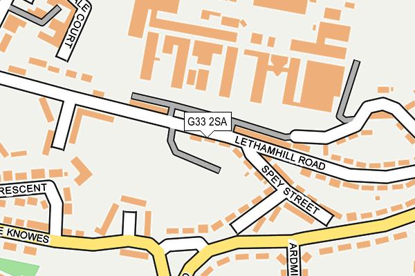 G33 2SA map - OS OpenMap – Local (Ordnance Survey)