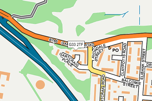 G33 2TF map - OS OpenMap – Local (Ordnance Survey)