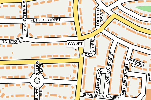 G33 3BT map - OS OpenMap – Local (Ordnance Survey)
