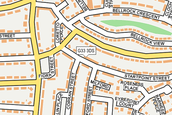 G33 3DS map - OS OpenMap – Local (Ordnance Survey)