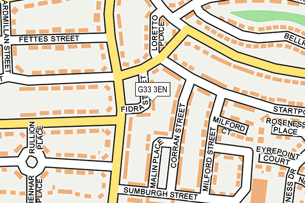 G33 3EN map - OS OpenMap – Local (Ordnance Survey)