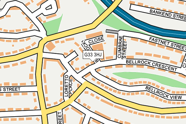 G33 3HJ map - OS OpenMap – Local (Ordnance Survey)