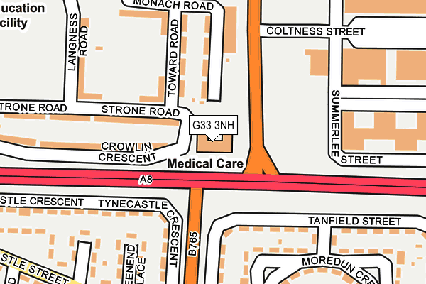 G33 3NH map - OS OpenMap – Local (Ordnance Survey)