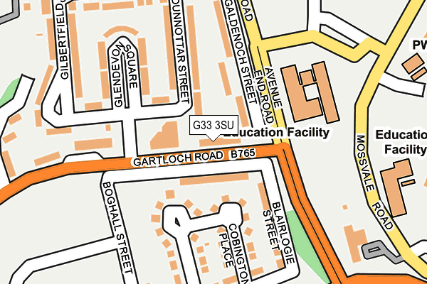 G33 3SU map - OS OpenMap – Local (Ordnance Survey)