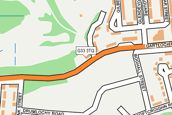 G33 3TQ map - OS OpenMap – Local (Ordnance Survey)