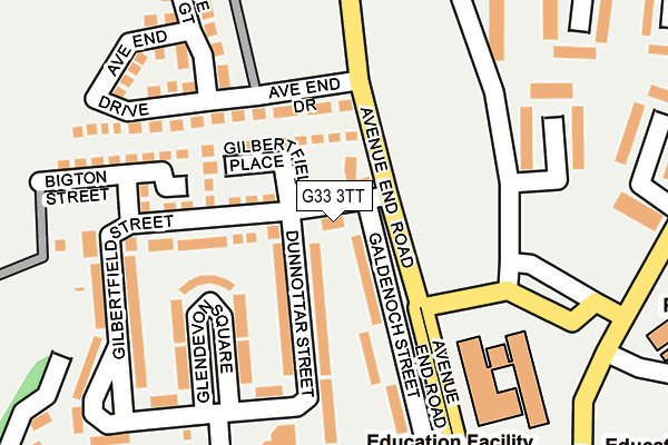 G33 3TT map - OS OpenMap – Local (Ordnance Survey)