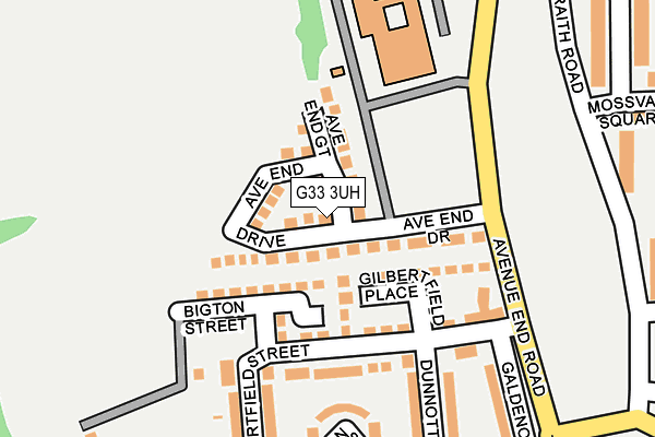 G33 3UH map - OS OpenMap – Local (Ordnance Survey)