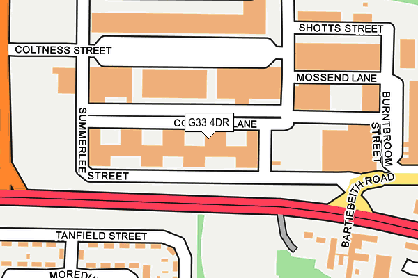 G33 4DR map - OS OpenMap – Local (Ordnance Survey)