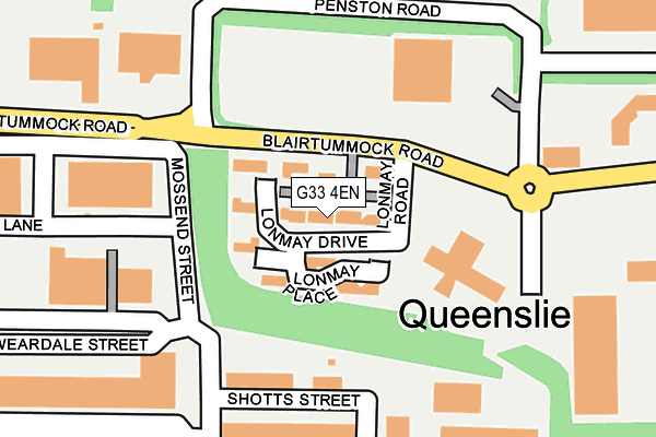 G33 4EN map - OS OpenMap – Local (Ordnance Survey)