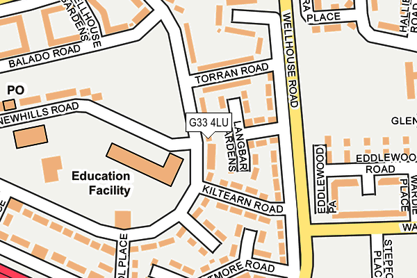 G33 4LU map - OS OpenMap – Local (Ordnance Survey)