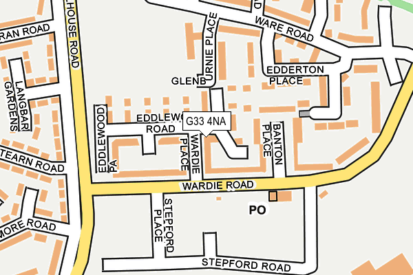 G33 4NA map - OS OpenMap – Local (Ordnance Survey)