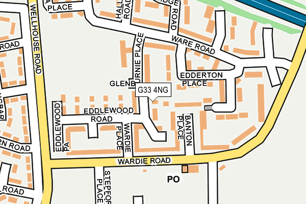 G33 4NG map - OS OpenMap – Local (Ordnance Survey)