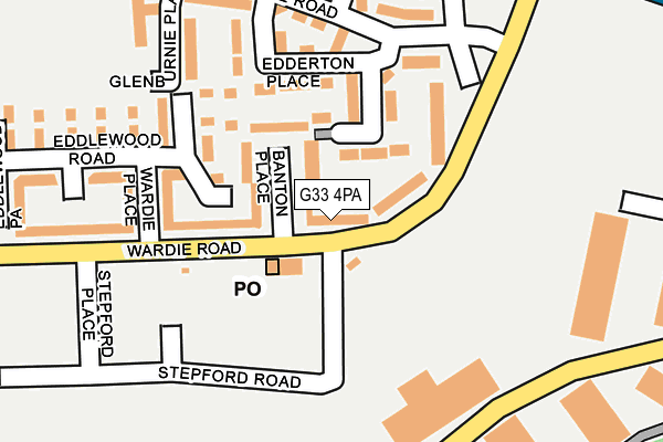 G33 4PA map - OS OpenMap – Local (Ordnance Survey)