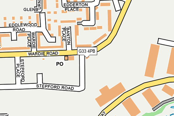 G33 4PB map - OS OpenMap – Local (Ordnance Survey)