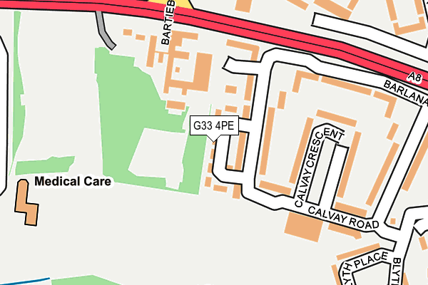 G33 4PE map - OS OpenMap – Local (Ordnance Survey)