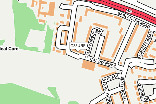 G33 4RF map - OS OpenMap – Local (Ordnance Survey)