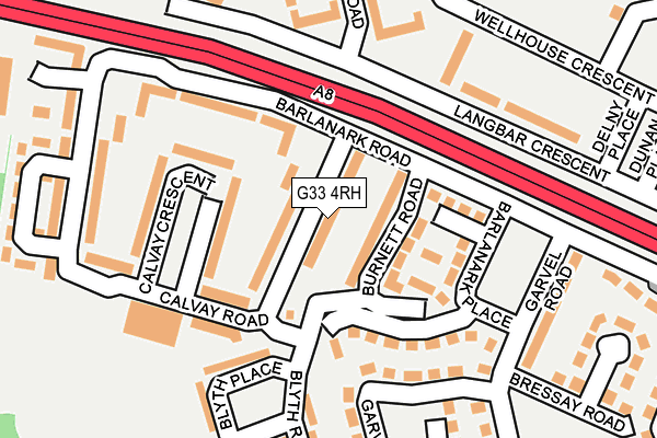 G33 4RH map - OS OpenMap – Local (Ordnance Survey)