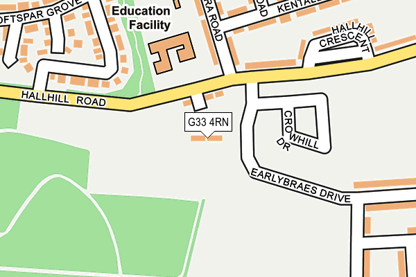 G33 4RN map - OS OpenMap – Local (Ordnance Survey)