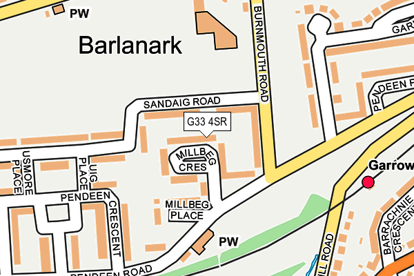 G33 4SR map - OS OpenMap – Local (Ordnance Survey)