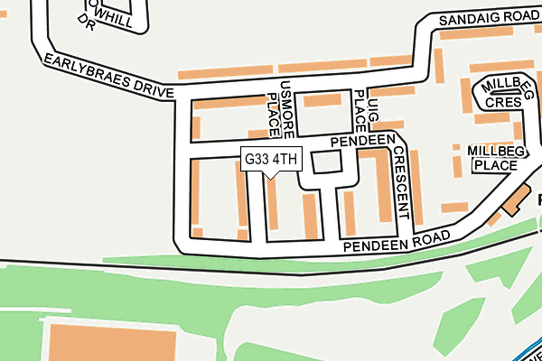 G33 4TH map - OS OpenMap – Local (Ordnance Survey)