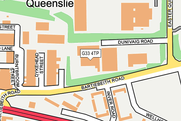 G33 4TP map - OS OpenMap – Local (Ordnance Survey)