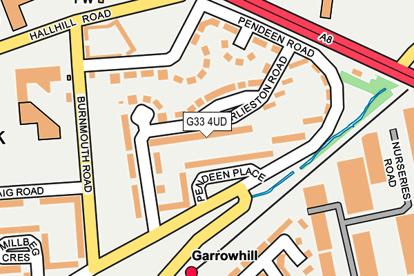 G33 4UD map - OS OpenMap – Local (Ordnance Survey)