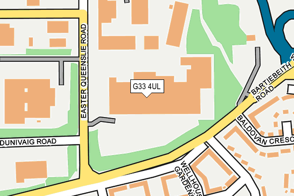 G33 4UL map - OS OpenMap – Local (Ordnance Survey)
