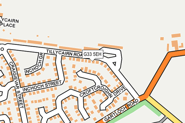 G33 5EH map - OS OpenMap – Local (Ordnance Survey)