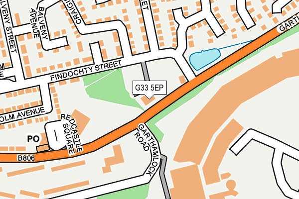 G33 5EP map - OS OpenMap – Local (Ordnance Survey)