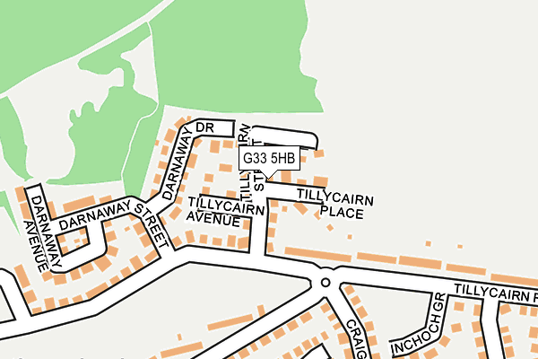 G33 5HB map - OS OpenMap – Local (Ordnance Survey)