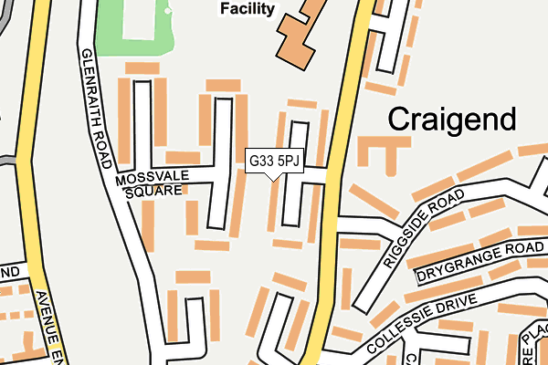 G33 5PJ map - OS OpenMap – Local (Ordnance Survey)