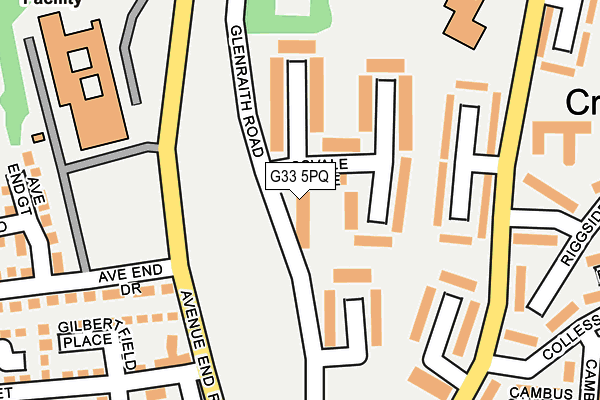 G33 5PQ map - OS OpenMap – Local (Ordnance Survey)